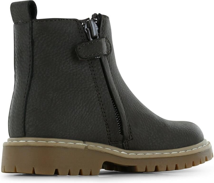 Go Banana's Donkerbruine Boot Veterschoen Kind Unisex Dark Brown Microfiber Nubuck