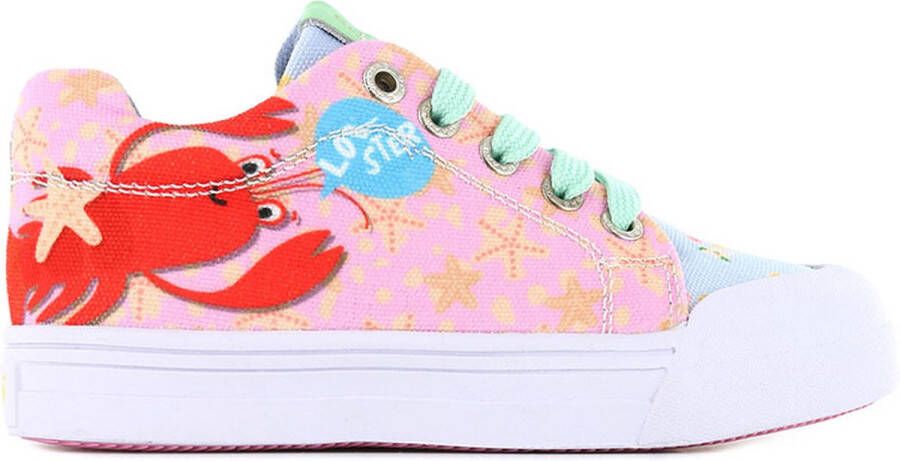 Go Bananas Sneakers | | Pink Blue | Canvas | Go Banana's