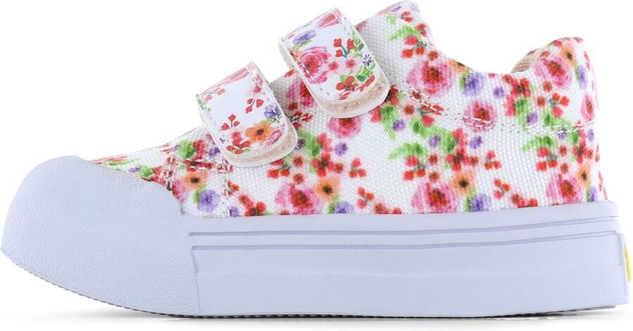 Go Banana's Go Banana s sneaker klittenband White Flowers