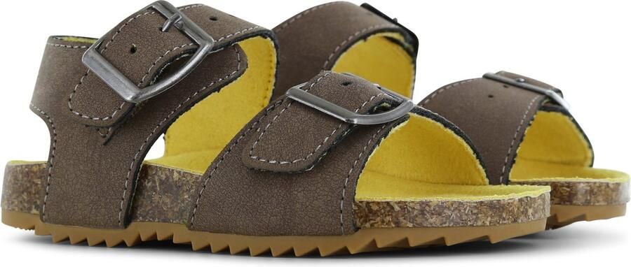 Go Banana's Taupe Sandaal Sandalen Kind Jongens Dark Taupe Microfiber leer