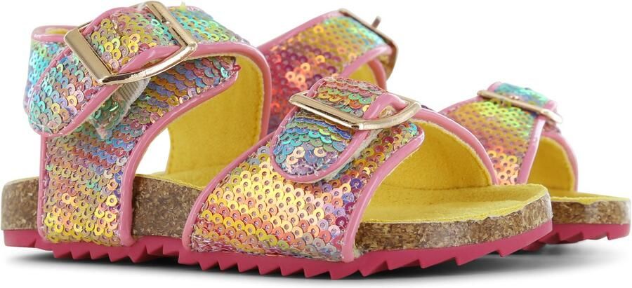 Go Banana's sandalen met pailletten roze Meisjes Imitatieleer Meerkleurig - Foto 3