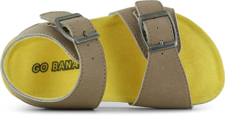 Go Banana's Sandalen Jongens Taupe Microleer