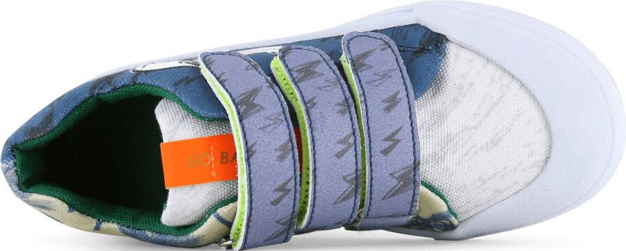 Go Banana's Sneakers Jongens Blue Beige Canvas