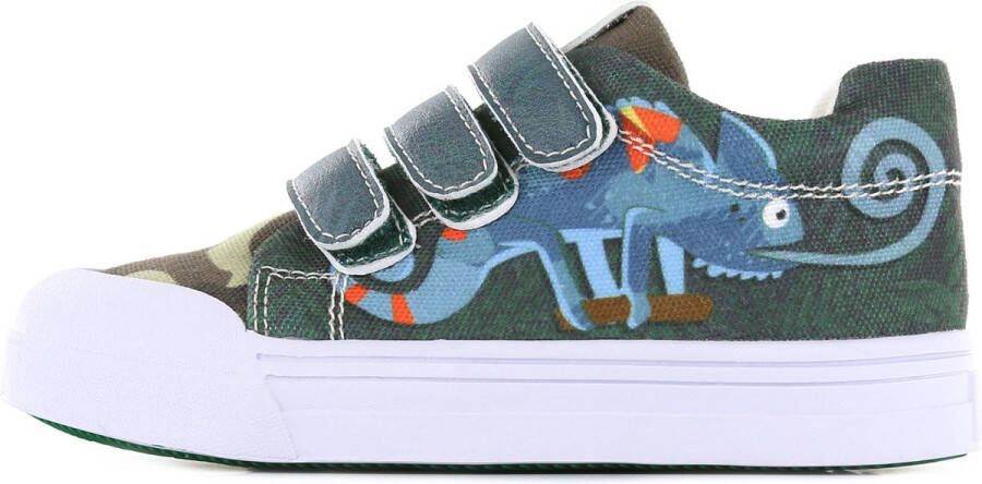 Go Banana's Sneakers Jongens green brown grey Canvas Go Banana'