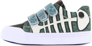 Go Bananas Sneakers | Jongens | green grey red | Canvas | Go Banana's