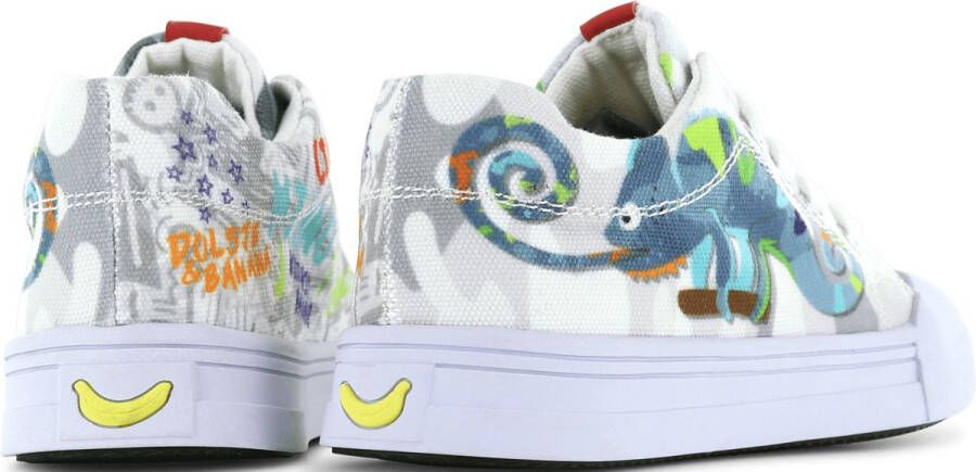Go Banana's Sneakers Jongens Grey Blue Canvas