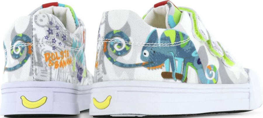 Go Banana's Sneakers Jongens Grey Blue Canvas