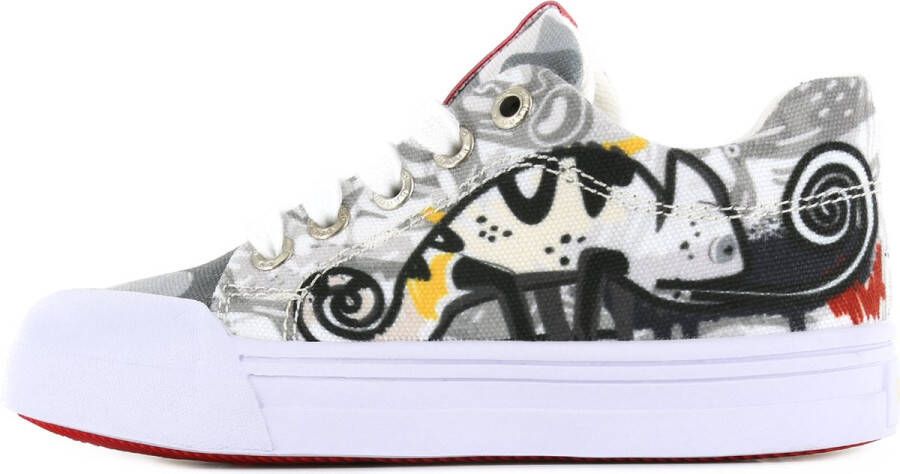 Go Bananas Sneakers | | white grey | Canvas | Go Banana's