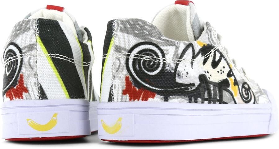 Go Bananas Sneakers | | white grey | Canvas | Go Banana's - Foto 3