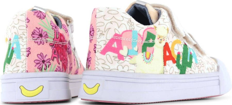 Go Banana's Sneakers Meisjes Alpaca Print Canvas