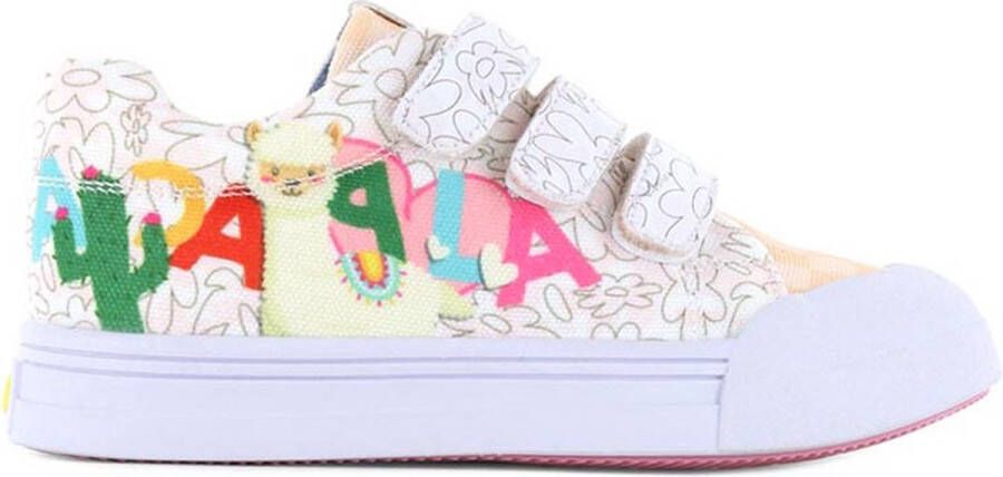 Go Banana's Sneakers Meisjes Alpaca Print Canvas