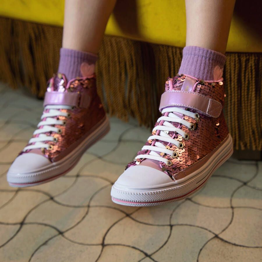 Go Banana's Sneakers Meisjes Lilac Canvas