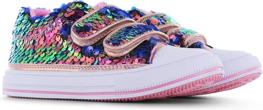 Go Banana's Sneakers Meisjes Pink Blue Canvas - Foto 5
