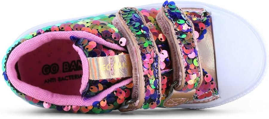 Go Banana's Sneakers Meisjes Pink Blue Canvas - Foto 3