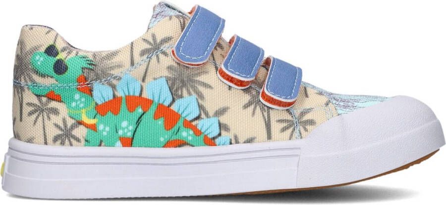 Go Banana's sneakers beige blauw oranje Jongens Textiel All over print 22