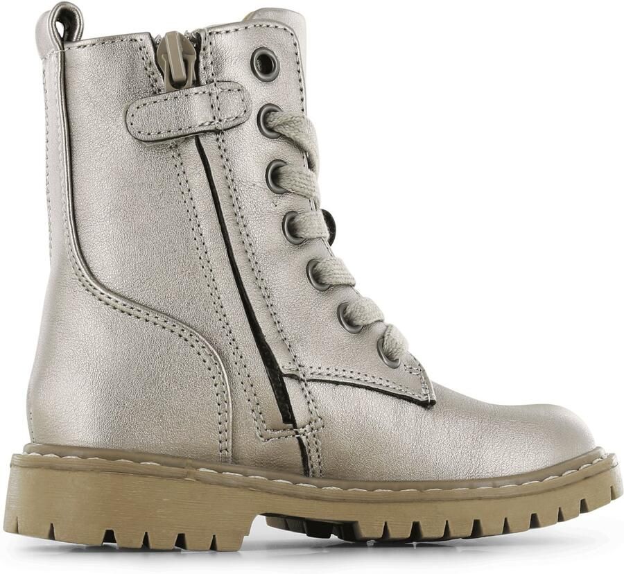 Go Banana's Veterschoenen Meisjes Champagne Metallic Alcantara