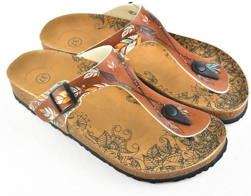 GOBY Arrows Slippers Sandalen -Hoge kwaliteit Handmade