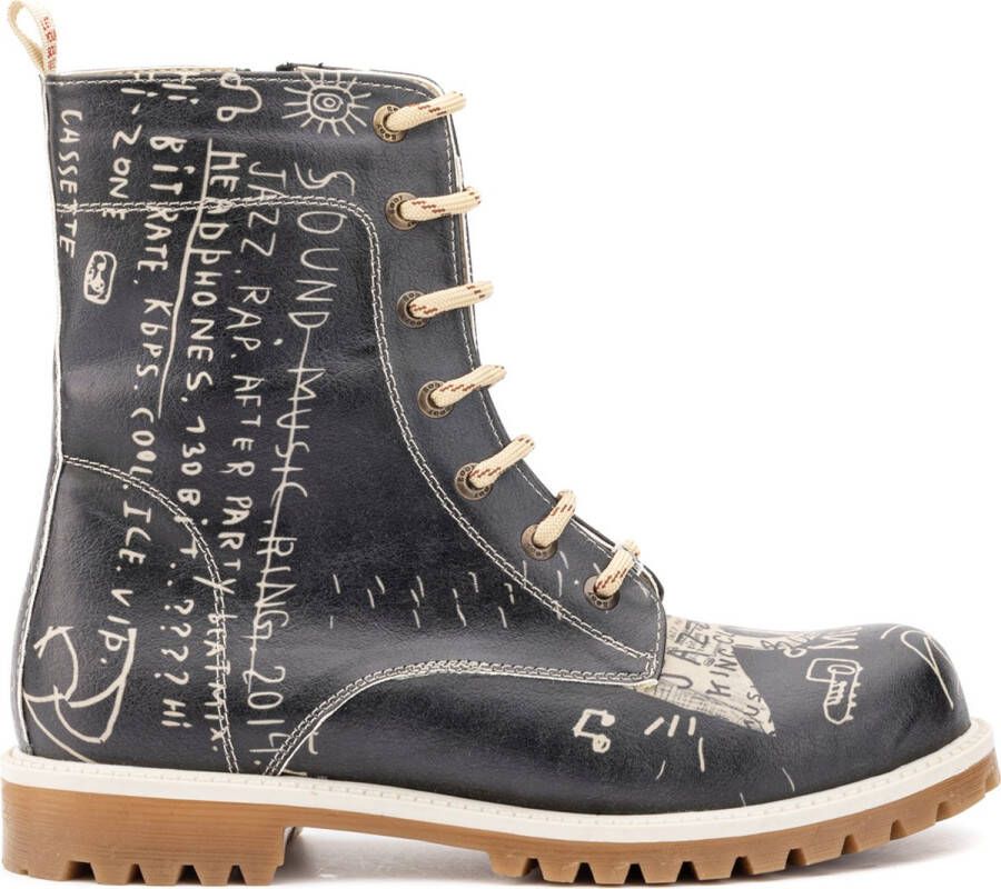 GOBY Artwork Boots Laars Laarzen Damesboots Dames laarzen Longboots Handmade - Foto 6