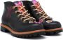 GOBY Black Flower Print Ankle Boots Laars Laarzen Damesboots Dames laarzen Enkel laarzen Handmade - Thumbnail 2