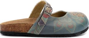 GOBY Bohem Slippers Slipper Klompen Hoge kwaliteit Handmade Bloemenprint