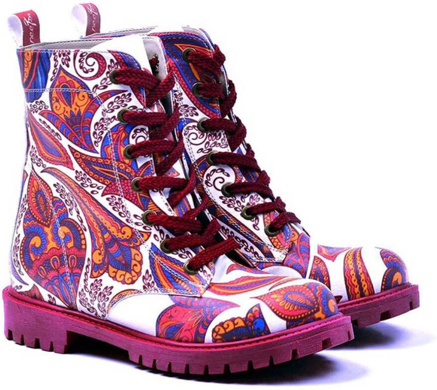 GOBY Bohemian Dream Dames Veterboots Handgemaakt Vegan Leer