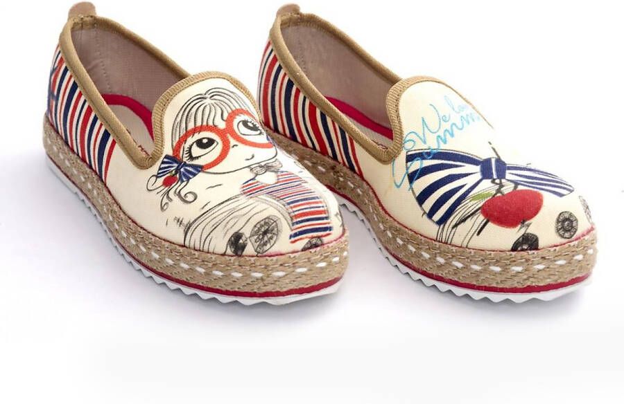 GOBY We Love Summer Ballerinas Sandalen -Hoge kwaliteit Handmade Meisjesprint