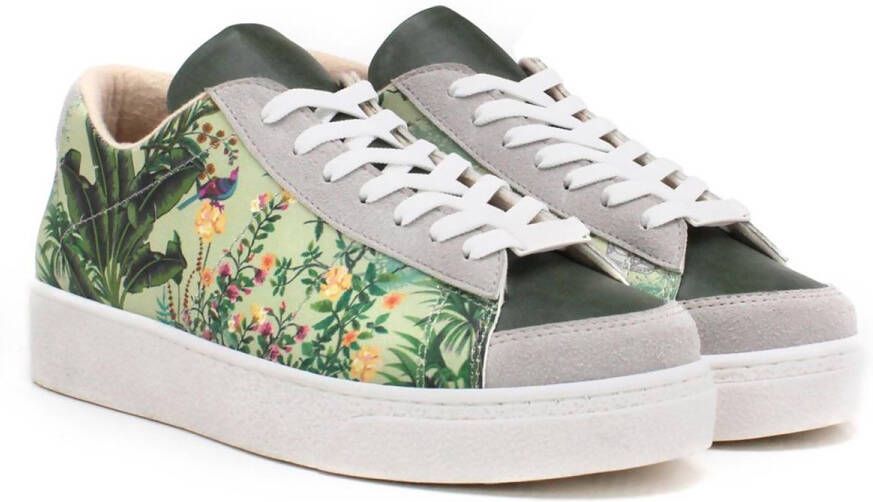 GOBY Botanical Garden Sneakers Handmade & Vegan Fris & Natuurlijk