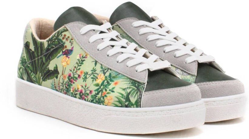 GOBY Botanical Garden Sneakers Handmade & Vegan Fris & Natuurlijk
