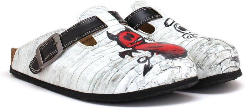 GOBY Brick Devil Dames Clogs Vegan Handmade