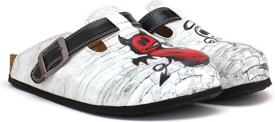 GOBY Brick Devil Dames Clogs Vegan Handmade