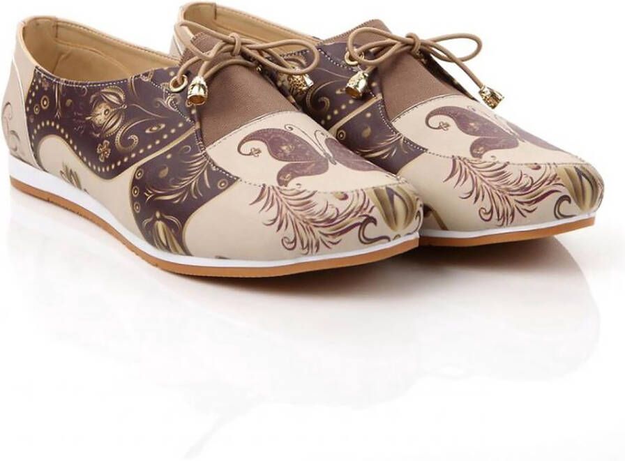 GOBY Bruine Vlinder Ballerina's Handgemaakt Premium Kwaliteit