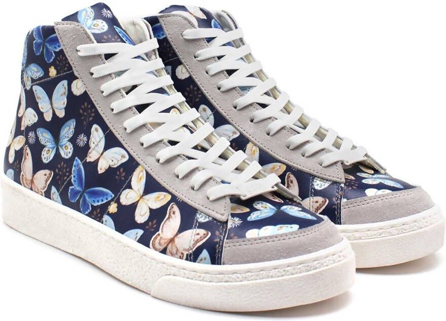 GOBY Butterfly Dream Sneakers Vegan Leer Handgemaakt Vlinder Design