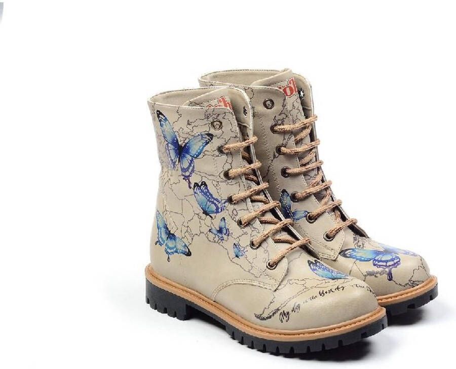 GOBY Butterfly Wander Boots Handgemaakt Uniek Design Vegan Comfort