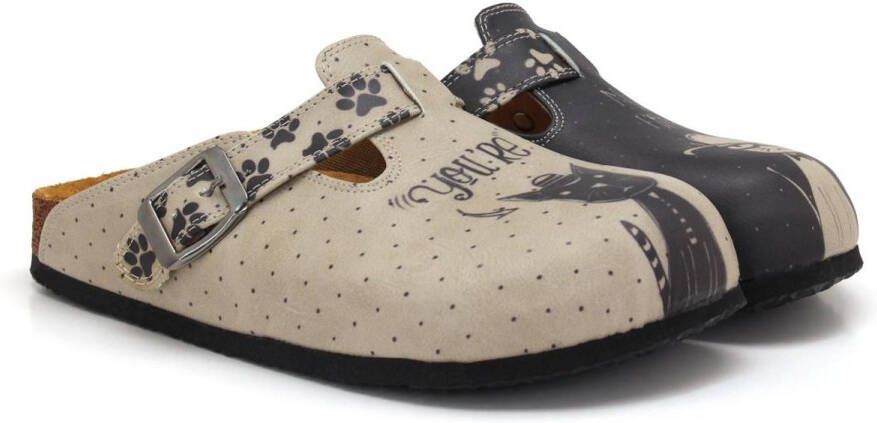 GOBY Cat Companions Dames Clogs Vegan Handmade