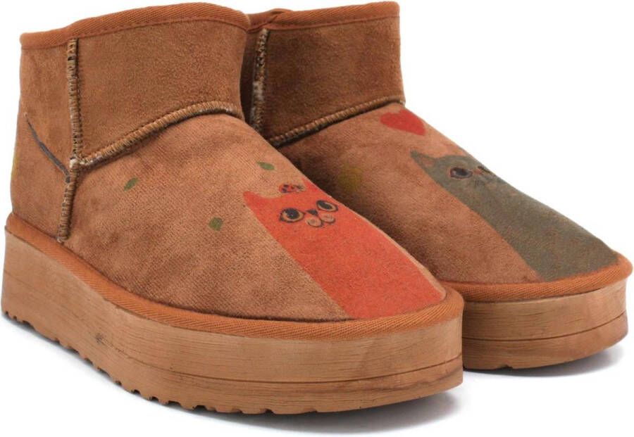 GOBY Cats Enkellaarsjes Dames Laarzen Handgemaakt Premium Kwaliteit