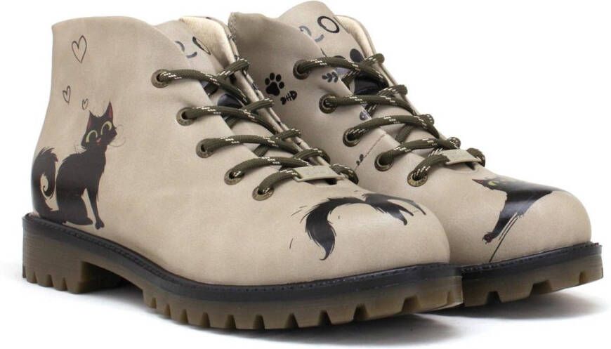 GOBY Catwalk Beige Damesboots Handmade Vegan