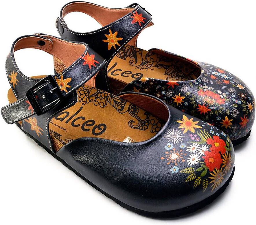 GOBY Clogs met Flowers Handgemaakt Premium Kwaliteit