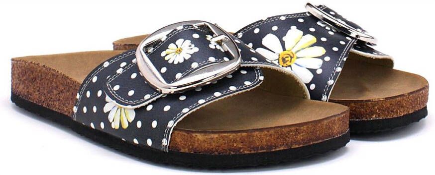 GOBY Clogs met Bloemenprint Handgemaakt Premium Kwaliteit