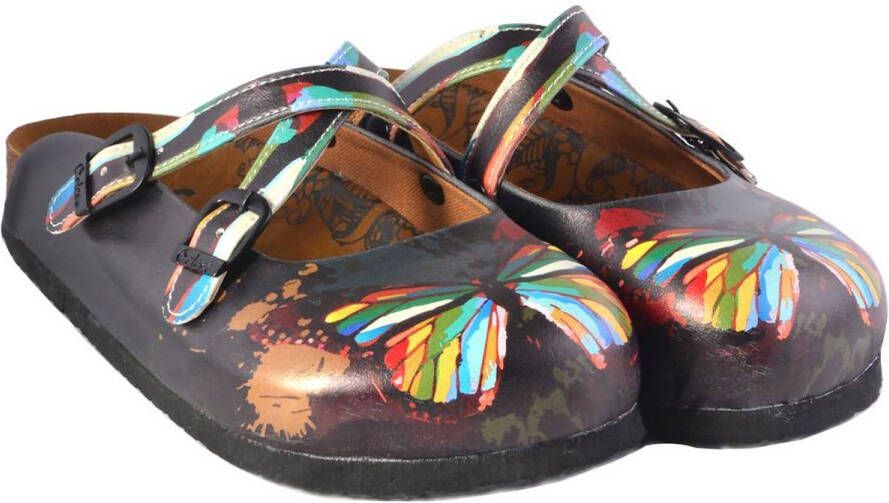 GOBY Clogs met Butterfly Handgemaakt Premium Kwaliteit