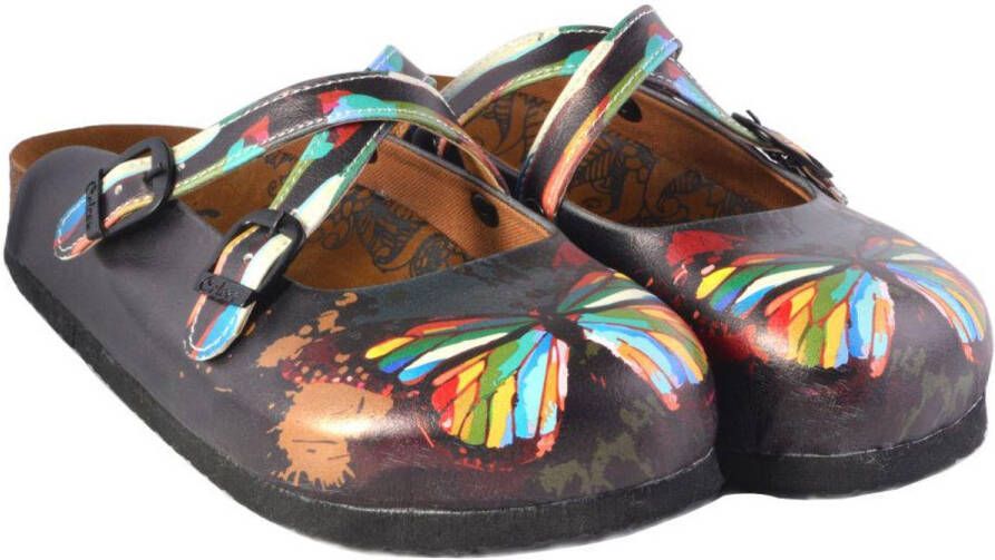 GOBY Clogs met Butterfly Handgemaakt Premium Kwaliteit