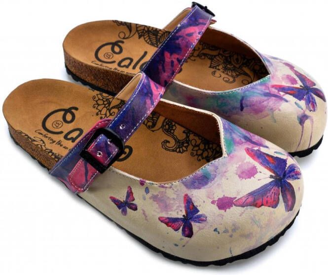 GOBY Clogs met Butterfly Ontwerp Handgemaakt Hoge Kwaliteit
