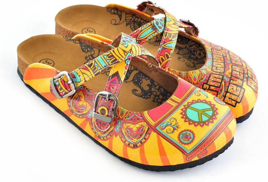 GOBY Clogs met I'm Going To Never Come Back Handgemaakt Hoge Kwaliteit