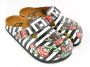 GOBY Clogs met Vlinders & Bloemen Handgemaakt Hoge Kwaliteit - Thumbnail 2
