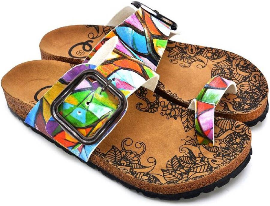 GOBY Color Vibe Dames Teenslippers Vegan Handmade