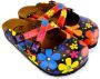 GOBY Clogs met Kleurrijke Bloemen Handgemaakt Hoge Kwaliteit - Thumbnail 1