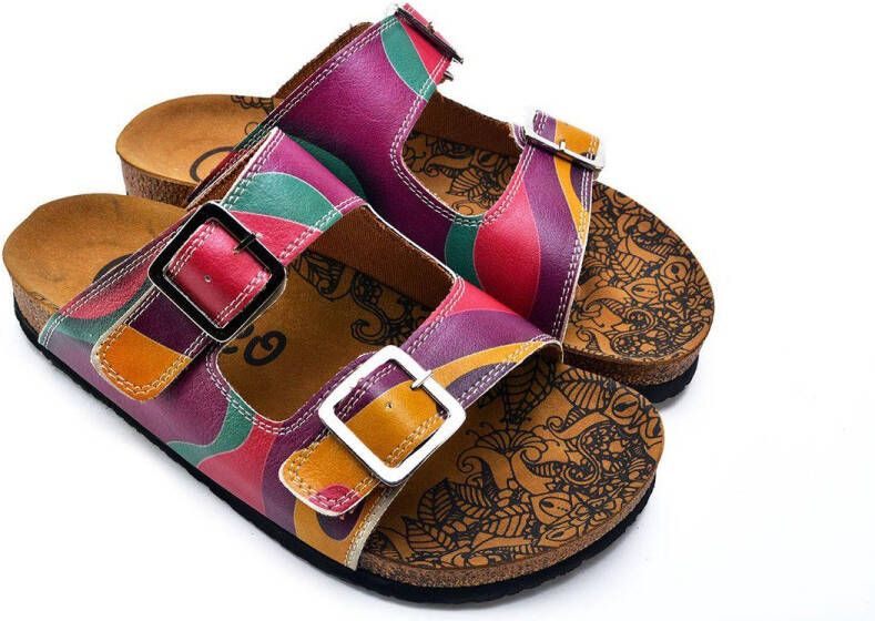 GOBY Colorwave Dames Sandalen Vegan Handmade