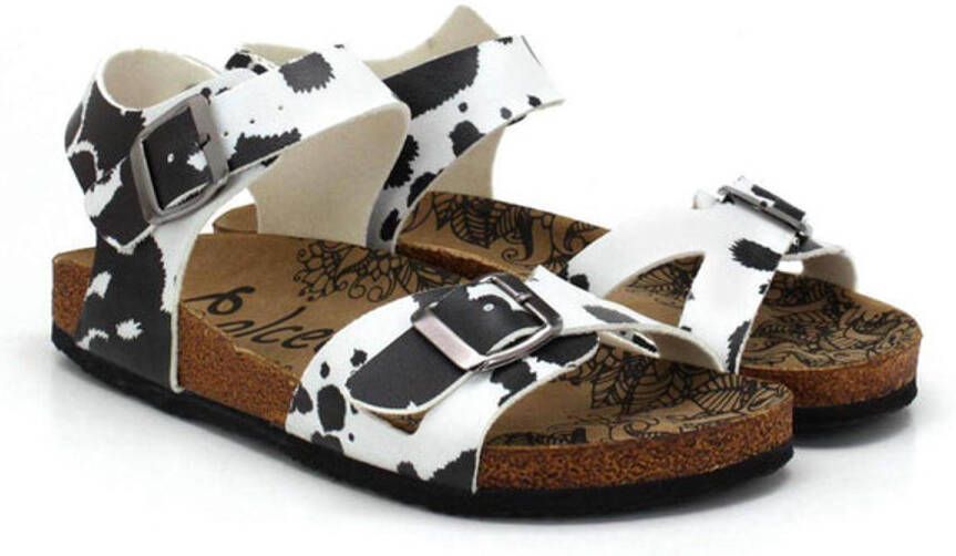 GOBY Cowprint Chic Dames Sandalen Vegan Handmade