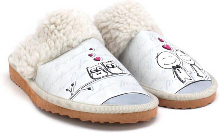 GOBY Cozy Love Sloffen Handmade Vegan Leer Dames