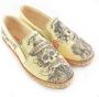 GOBY Death Is Not The End Of Love Ballerinas Flats Hoge kwaliteit Handmade Meisjesprint - Thumbnail 2