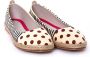 GOBY Rode Stippen Ballerinas Flats Hoge kwaliteit Handmade Meisjesprint - Thumbnail 2
